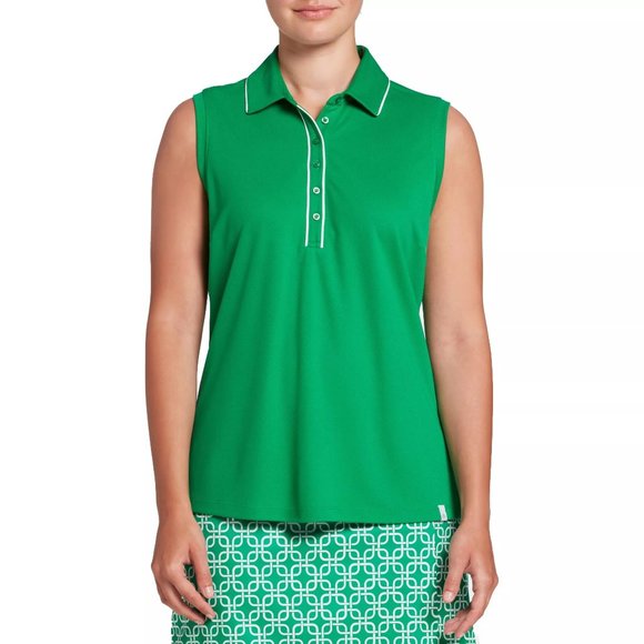 Lady Hagen Tops - NWT Lady Hagen Women's Piped Sleeveless Golf Polo
